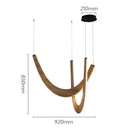 Axyaa Modern LED Pendant Lights for Living Room and Dining Room