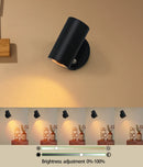 Axyaa LED Remote Charge Wall Lamp 3-Color Bedroom Living Room Lighting