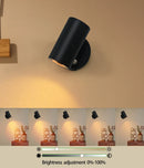 Axyaa Modern Minimalist LED Wall Lamp 3-Color Remote Touch Magnetic Suction 5200mAh