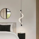 Axyaa Spiral Pendant Lamps: Luxury Copper Dimmable LED Hanging Lights for Bedroom and Living Room