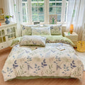 Axyaa Floral Printed Cotton Duvet Cover - Luxury Bedding with Zipper Closure