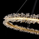 Axyaa Crystal Pendant Ring Chandelier for Luxury Interior Decor