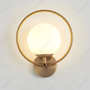 Axyaa LED Glass Wall Lamp European Style Bedroom Living Room Lighting