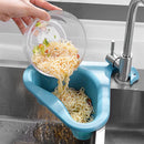 Axyaa Multifunctional Sink Drain Basket: Durable Colander Strainer Organizer for Kitchen