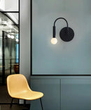 Axyaa Nordic Black Wall Lamp for Modern Living Spaces