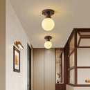 Axyaa Retro Glass LED Ceiling Chandelier for Living Room, Kitchen, Bedroom