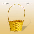 Axyaa Hand-Woven Flower Storage Baskets: 3 Shapes for Shopping & Storage
