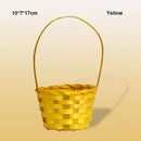 Axyaa Hand-Woven Flower Storage Baskets: 3 Shapes for Shopping & Storage