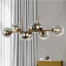 Axyaa Gold Black LED Glass Pendant Lamp for Modern Dining Room Lighting