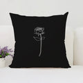 Axyaa Rose Print Pillow Cover - Romantic Home Decor & Gift
