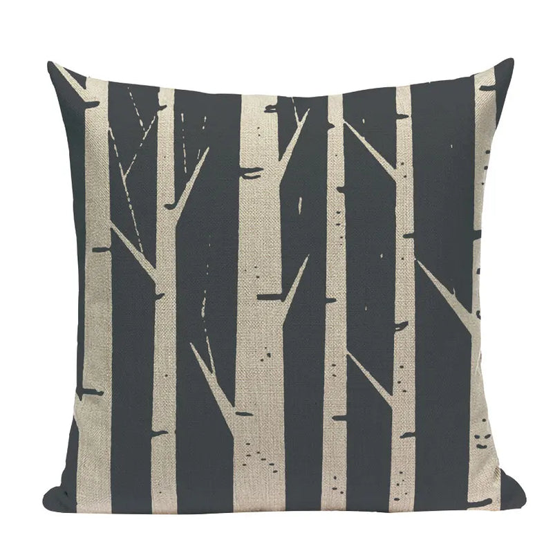 Axyaa Nordic Wildlife Cushion Covers 45x45cm Square Printed Pillow Case