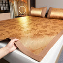 Axyaa Bamboo Cooling Mat 2025: Summer Student Home Comfort, Breathable Washable Bed Sheet