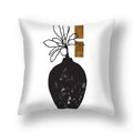 Black Gold Sun Cushion Cover Vase - Axyaa Home Pillowcase Square Cushions