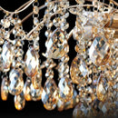 Axyaa Golden Crystal Chandelier for Luxurious Living Room Décor