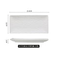 Axyaa Ceramic Sushi Plate: Creative Rectangle Breakfast Dessert Serving Tray