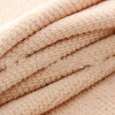 Axyaa 3-Piece Waffle Towel Set: 1 Bath, 2 Hand Towels - Cream
