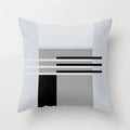 Axyaa Geometric Pillow Covers: Modern Grey Polyester Throw Pillow Cover