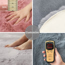 Axyaa Plush Faux Rabbit Fur Carpet: Modern Living Room & Kids Bedside Rug