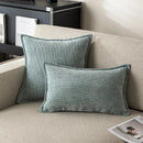Axyaa Chenille Cushion Cover in Blue Grey