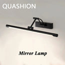 Axya LED Metal Foldable Bathroom Mirror Wall Lamp Cabinet Sconce - Modern Nordic Style
