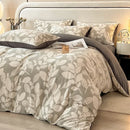 Axyaa Class A Milk Fleece 4-Piece Winter Bedding Set - Warm Quilt Cover