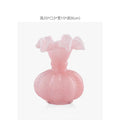 Axyaa Vintage French Luxury Glass Vase in Fenton Style for Living Room Flowers