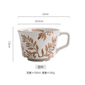 Axyaa Ceramic Coffee Mug with Vintage Wildlife Pattern