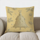 Axyaa Festive Deer & Ornaments Cushion Cover - Sofa, Bedroom, Car Pillow Cover