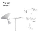 Axyaa Rotating Horn Wall Lamp for Living Room, Bedroom, and Bedside Lighting