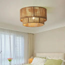Axyaa Rattan Chandelier Woven Ceiling Lamp - Country Style Decoration