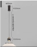 Axyaa Minimalist LED Pendant Chandelier for Bedroom, Living Room, and TV Background Lighting