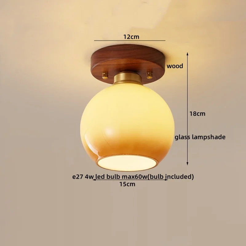 Axyaa Modern LED Ceiling Light for Indoor Lighting - Nordic Style Balcony Living Room Fixture