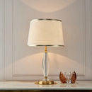 Axyaa Crystal Table Lamp: Elegant Bedroom Décor for a Romantic Ambiance