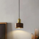 Axyaa Vintage Brown Wood Pendant Light for Dining & Bedside Lighting