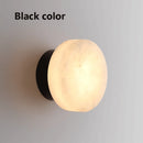 Axyaa Marble Round Wall Lamp: Nordic Modern LED High-end Fixture