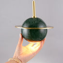 Axyaa Marble Pendant Lamp: Stylish Hanging Chandelier for Various Settings