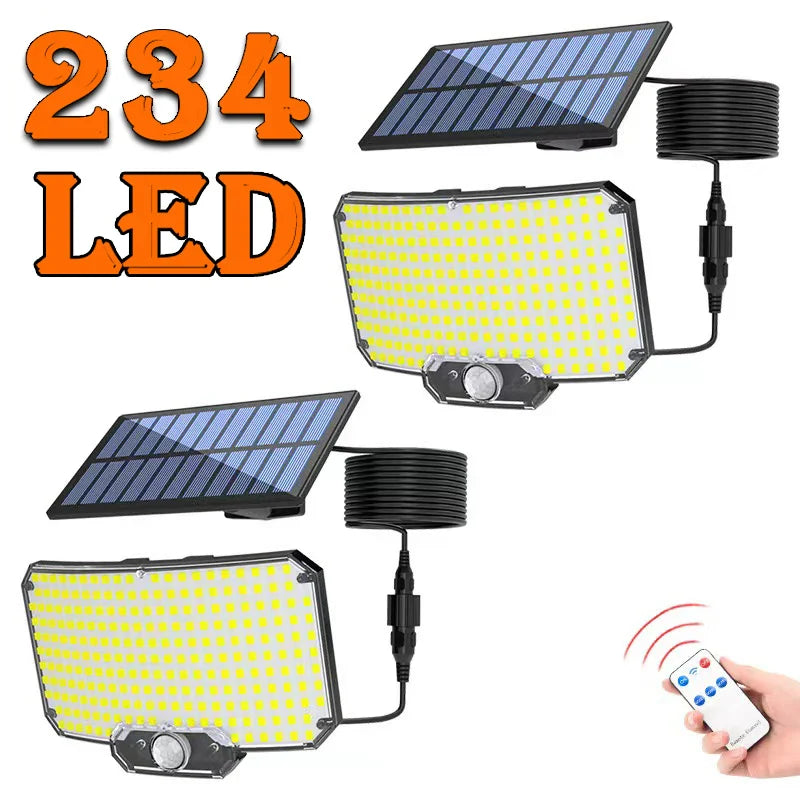 Axyaa Solar Motion Sensor LED Garden Wall Light - Super Bright & Waterproof