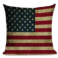 Axyaa Union Jack American Flag Throw Pillow Cases 45x45cm Square Top King Size