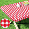 Axyaa Waterproof Elastic Table Cover for Home, Party, Camping - Outdoor Tablecloth