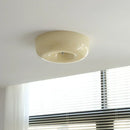 Axyaa Cream White Glass LED Ceiling Lamp - Nordic Style Home Decor