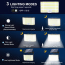 Axyaa Solar Motion Sensor Garden Lights - 3 Mode Waterproof LED Wall Flood Lights