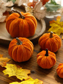 Axyaa Velvet Pumpkin Decoration Set for Fall Home Decor & Gifts