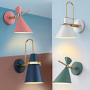 Axyaa Macaron Horn Iron Wall Light Retro Wall Sconce for Living Room