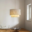 Axyaa Zen Linen Chandelier - Japanese Retro Chinese Style Lamp