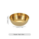 Axyaa Stainless Steel Sauce Dishes Set of 8 - Elegant Seasoning Serving Tray Plates