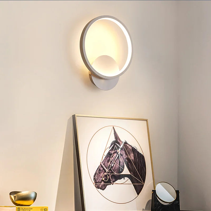 Axya LED Ring Wall Light for Restaurant Living Room Bedroom