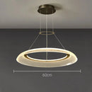 Axyaa Acrylic Light Guide Plate Pendant Lamp for Modern Light Luxury Living Room