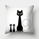 Cute Cat Cushion Cover 45x45cm - Axyaa Home Decor Pillowcases