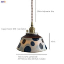 Axyaa Ceramic LED Pendant Light Chandelier for Home Decor