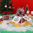 Axyaa 3D Swan Mermaid Christmas New Year Greeting Cards Decor Gift